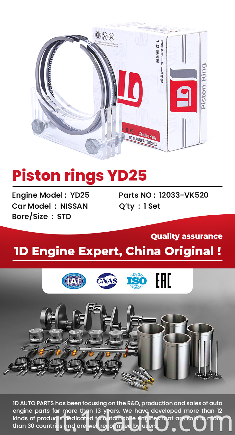 YD25 Engine Piston Ring